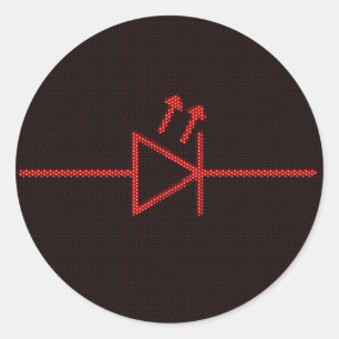 Sticker Rond Symbole de LED