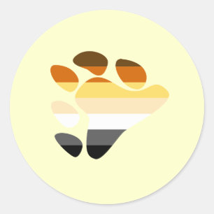 Sticker Rond Symbole de l'ours