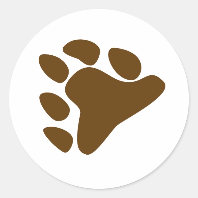 STICKER ROND SYMBOLE DE PASSE D'OURS (Devant)