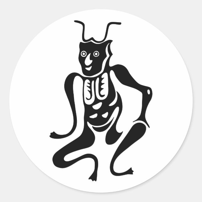 Sticker Rond Symbole de protection Tsuno-daishi-01 (Devant)