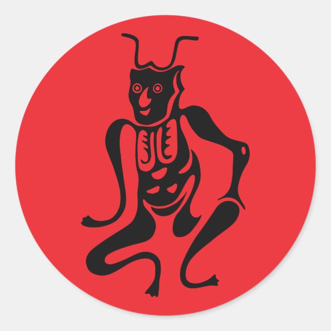 Sticker Rond Symbole de protection Tsuno-daishi-01 (Devant)
