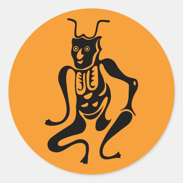Sticker Rond Symbole de protection Tsuno-daishi-01 (Devant)