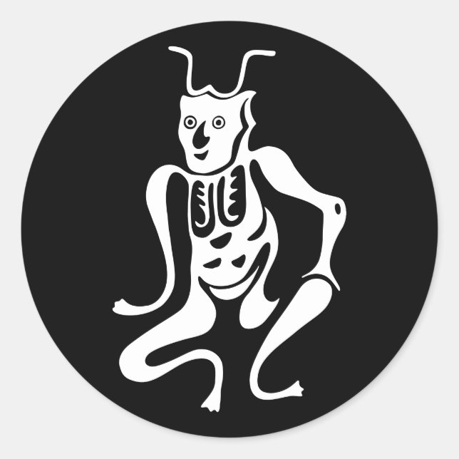 Sticker Rond Symbole de protection Tsuno-daishi-01 (Devant)