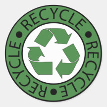 Symbole de recyclage vert, allez au vert Jour de l