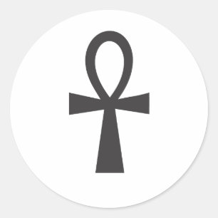 Sticker Rond Symbole de vie d'Ankh