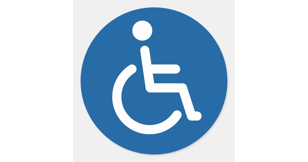 Sticker Rond Symbole désactivé | Zazzle.fr