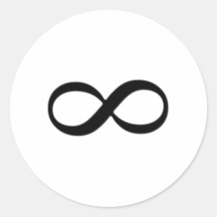 Sticker Rond Symbole d'infini