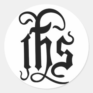 Sticker Rond Symbole du Christ