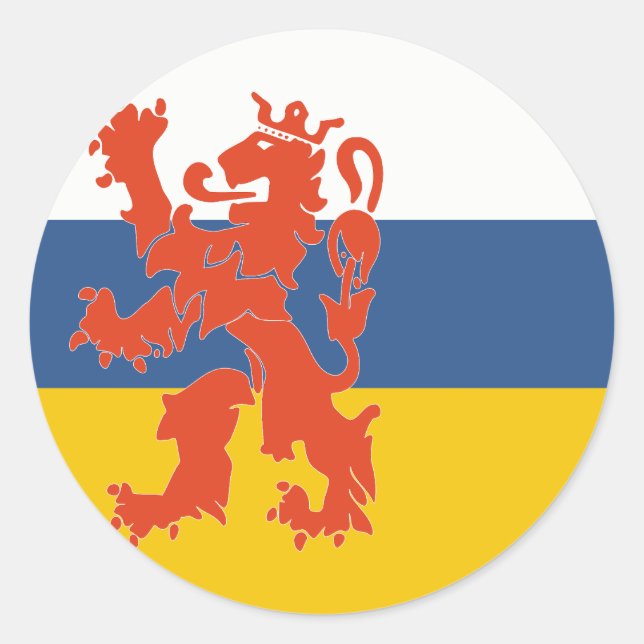 Sticker Rond Symbole du Pays-Bas de Limburg hollandais (Devant)