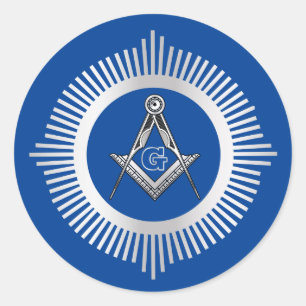 Sticker Rond Symbole franc-maçonnerie