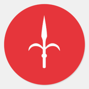 Sticker Rond Symbole Free Territory Trieste Flag Italie