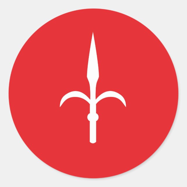 Sticker Rond Symbole Free Territory Trieste Flag Italie (Devant)