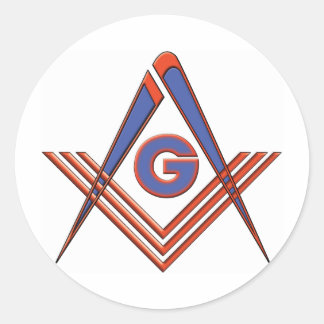 Sticker Rond symbole Freemason