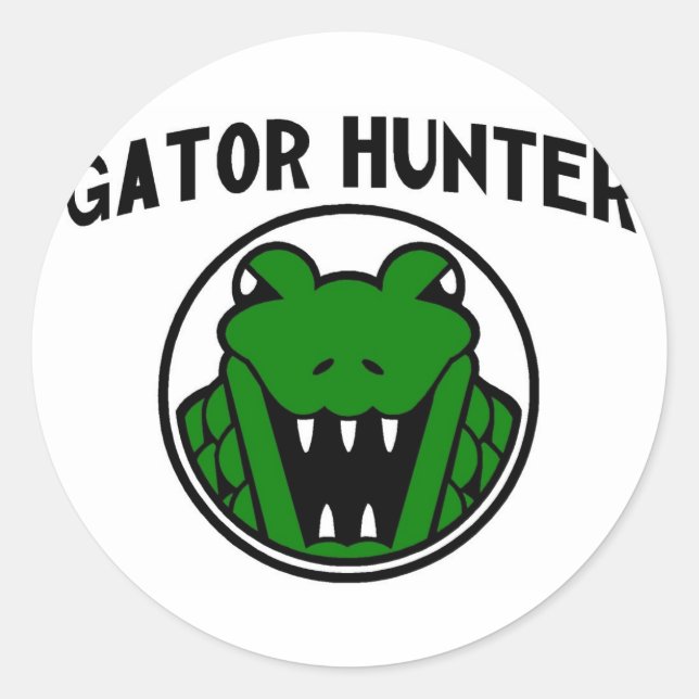 Sticker Rond Symbole Gator Hunter (Devant)