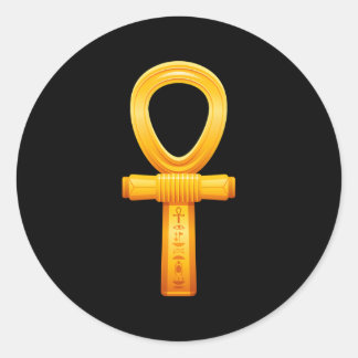 Sticker Rond Symbole hiéroglyphique égyptien Ancien égyptien