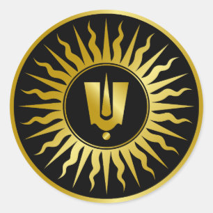 Sticker Rond SYMBOLE HINDU Dieu Tilak