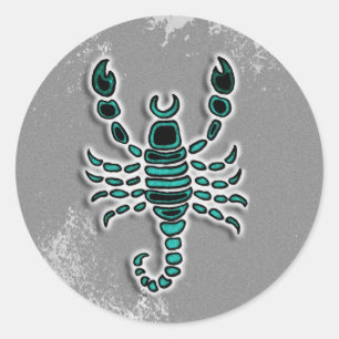 Sticker Rond SYMBOLE Horoscope Scorpio