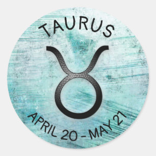 Sticker Rond SYMBOLE Horoscope Taurus Zodiaque Astrologie