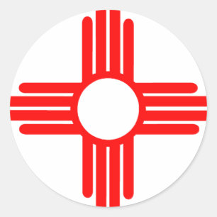 Sticker Rond Symbole indien de Sun