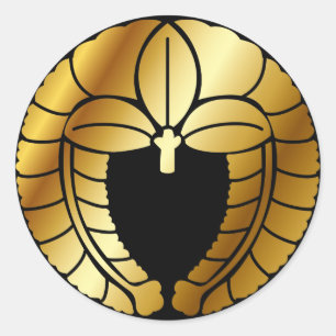Sticker Rond Symbole japonais de la crête de famille (KAMON)