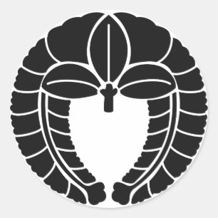 STICKER ROND SYMBOLE JAUNE (KAMON)