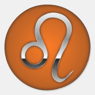 Sticker Rond SYMBOLE LÉO - Zodiaque