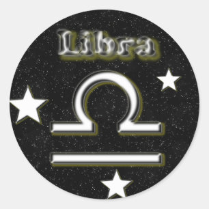 Sticker Rond Symbole Libra