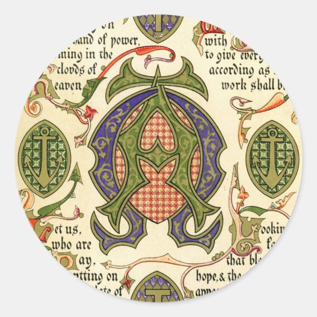 Sticker Rond Symbole lumineux représentant la fête de l'Avent (Devant)