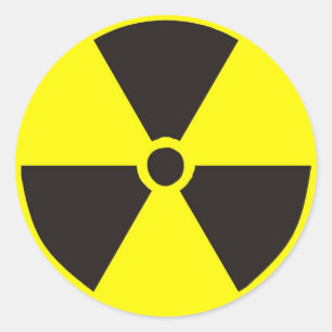 Sticker Rond Symbole nucléaire