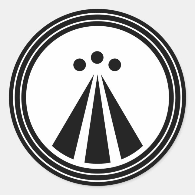 STICKER ROND SYMBOLE OBOD (Devant)