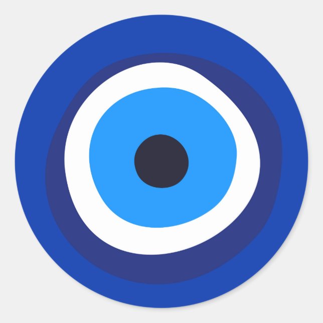 Sticker Rond symbole oculaire maléfique talisman arabe turc gre (Devant)