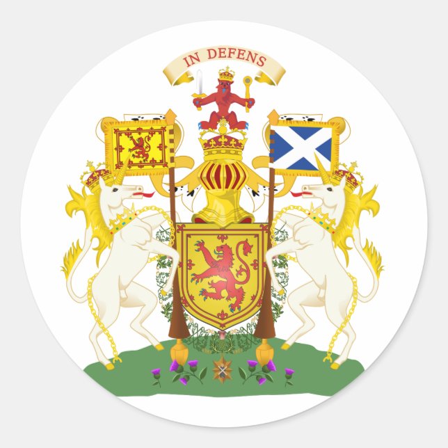 Sticker Rond SYMBOLE OFFICIEL D'ALLURE D'Ecosse (Devant)