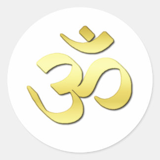 STICKER ROND SYMBOLE OHM