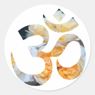 STICKER ROND SYMBOLE OM