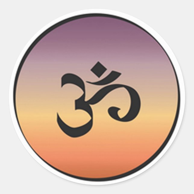STICKER ROND SYMBOLE OM (Devant)