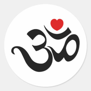 STICKER ROND SYMBOLE OM