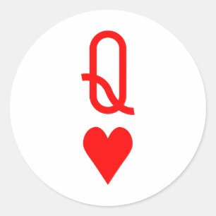 Sticker Rond Symbole original de la Saint-Valentin