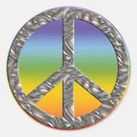 Symbole PEACE - ARGENT | couleur chakren