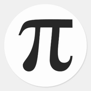 Sticker Rond Symbole Pi