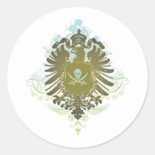Sticker Rond Symbole pirate