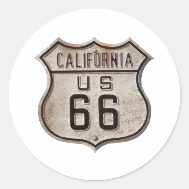 Sticker Rond Symbole routier historique (Devant)