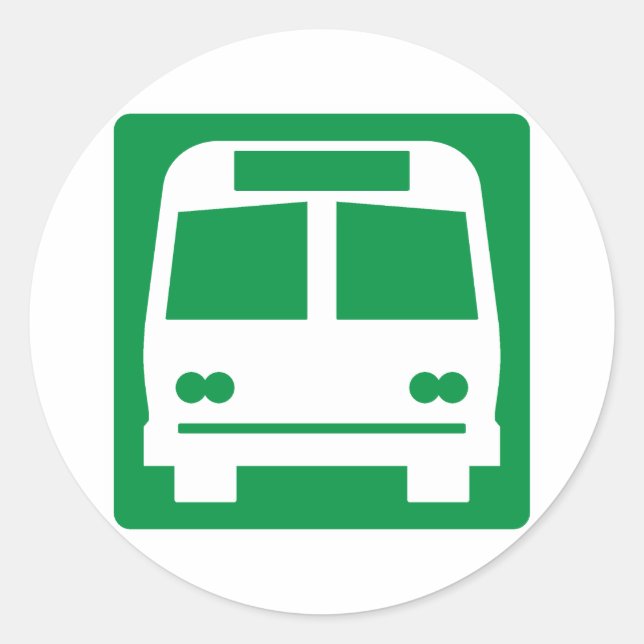 Sticker Rond Symbole routière (Devant)