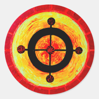 Sticker Rond Symbole solaire celtique