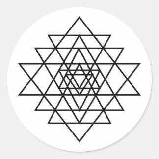 Sticker Rond SYMBOLE Sri Yantra -