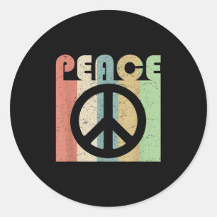Sticker Rond SYMBOLE SYMBOLE SYMBOLE DE LA PAIX Citation Inspir