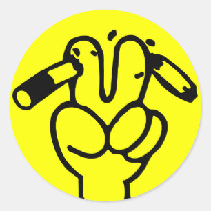 Sticker Rond Symbole thaïlandais ⚠ anti-tabac ⚠