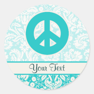 Sticker Rond SYMBOLE turquoise