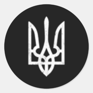 Sticker Rond SYMBOLE TYZUB Ukraine Trident