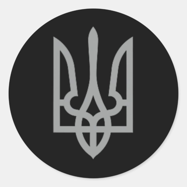 Sticker Rond Symbole Zelensky  (Devant)