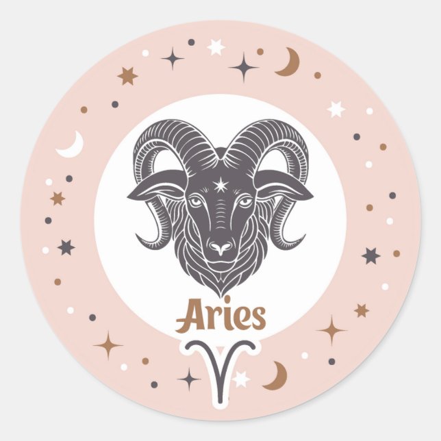 Sticker Rond SYMBOLE Zodiaque (Devant)